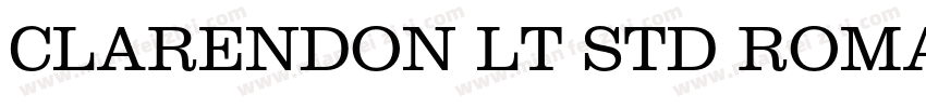CLARENDON LT STD ROMAN字体转换